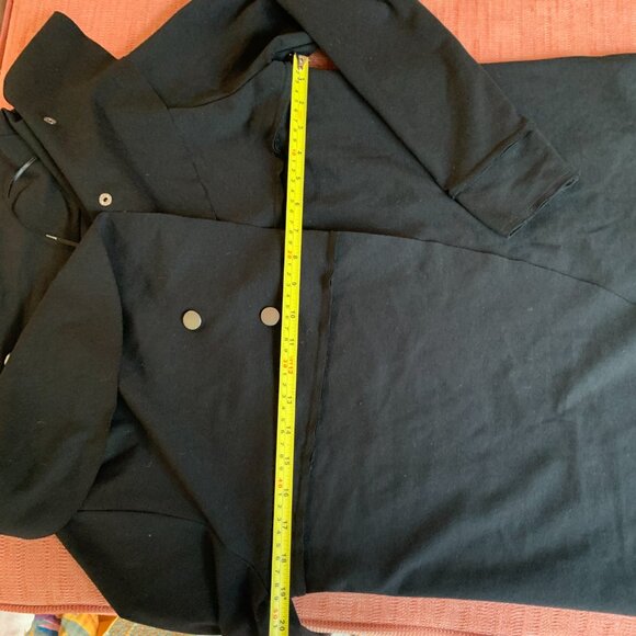 Kensie Black Draped Snap Cardigan | L | Cozy Layering Essential - Picture 4 of 9
